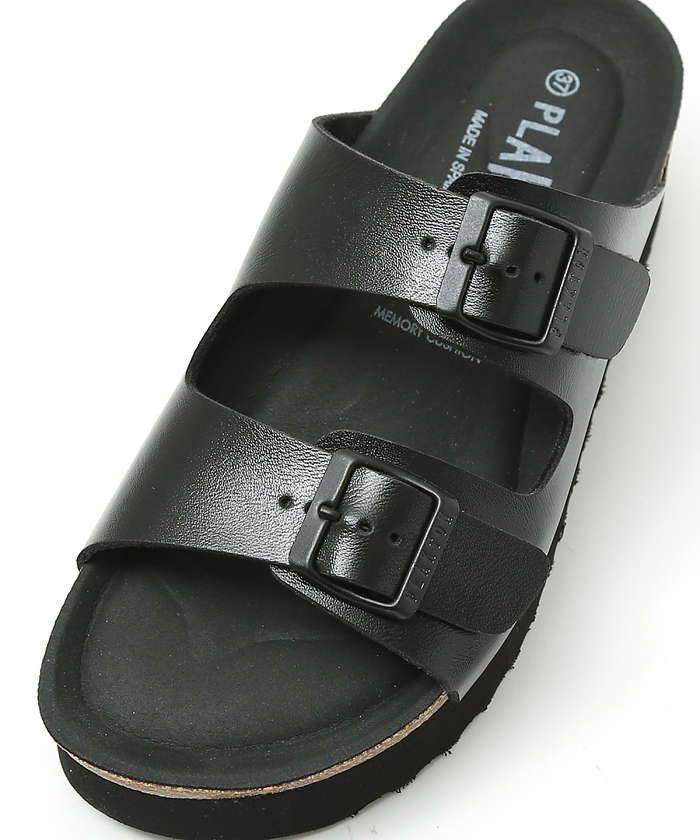 ○PLAKTON ダブルベルト厚底サンダル(505410186)｜阪急百貨店公式通販