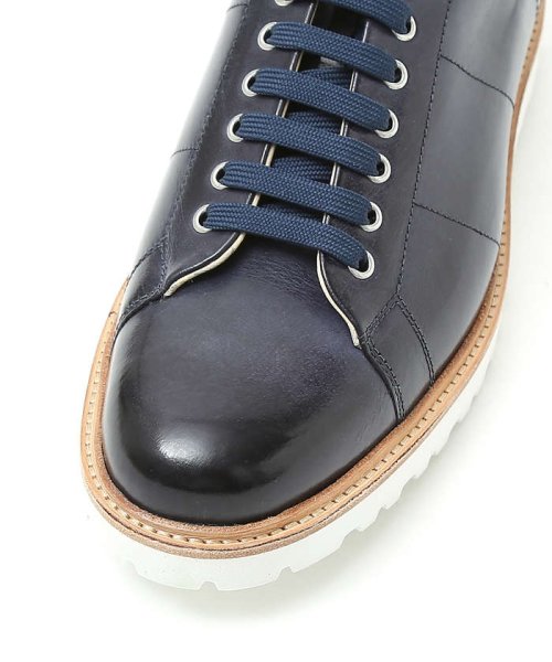 【一部店舗＋WEB限定】レザー ウェルト 厚底ソール レースアップ スニーカー 