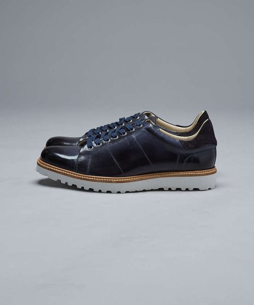 【一部店舗＋WEB限定】レザー ウェルト 厚底ソール レースアップ スニーカー 