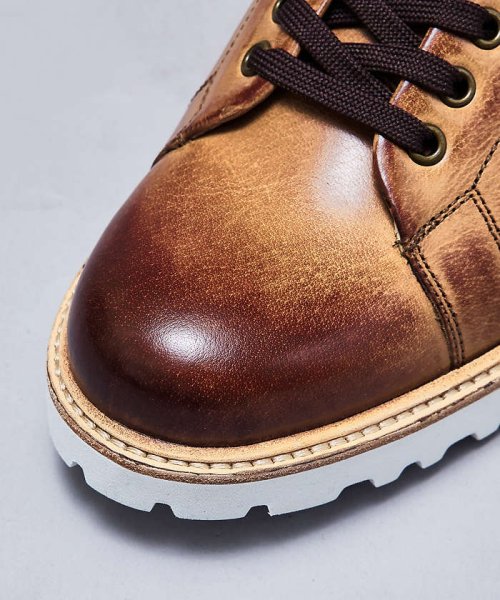 【一部店舗＋WEB限定】レザー ウェルト 厚底ソール レースアップ スニーカー 