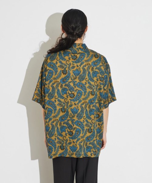 tk.TAKEO KIKUCHI(ティーケー　タケオキクチ)/ジャカードペイズリー 2WAY半袖シャツ/img04