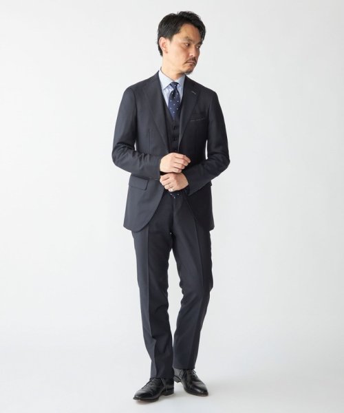 SHIPS: LORO PIANA FABRIC オーストラリス 無地 ベスト 