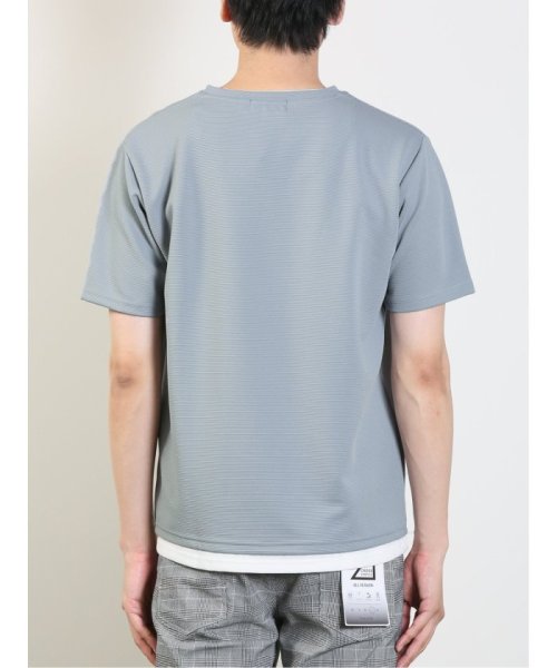 TAKA-Q(タカキュー)/リップル フェイクVネック 半袖 メンズ Tシャツ カットソー カジュアル インナー ビジネス ギフト プレゼント/img25