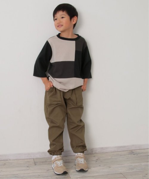 ikka kids(イッカ　キッズ)/7分袖リップル切り替えTシャツ（120〜160cm）/img11