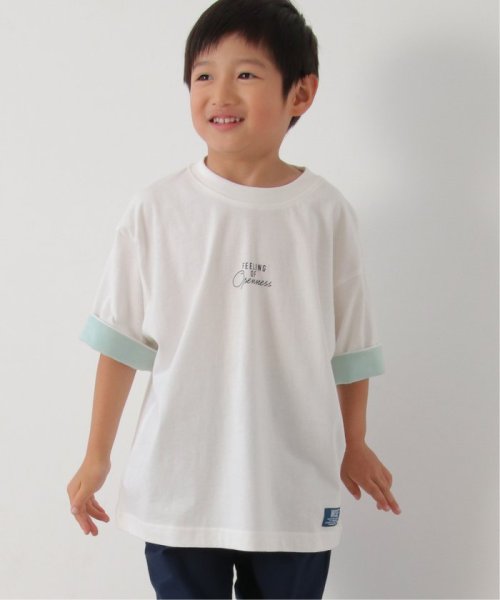 ikka kids(イッカ　キッズ)/USAコットン 袖裏配色Tシャツ（120〜160cm）/img12