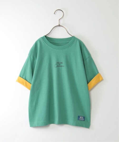 ikka kids(イッカ　キッズ)/USAコットン 袖裏配色Tシャツ（120〜160cm）/img14