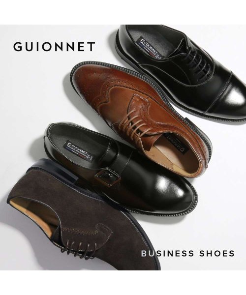 GUIONNET(GUIONNET)/ビジネスシューズ 全12種 メンズ 日本製 ビジネス ストレートチップ ウイングチップ オフィス 革靴 3E 脚長 紳士靴 牛床革 レザー ドレスシューズ 靴 /img01