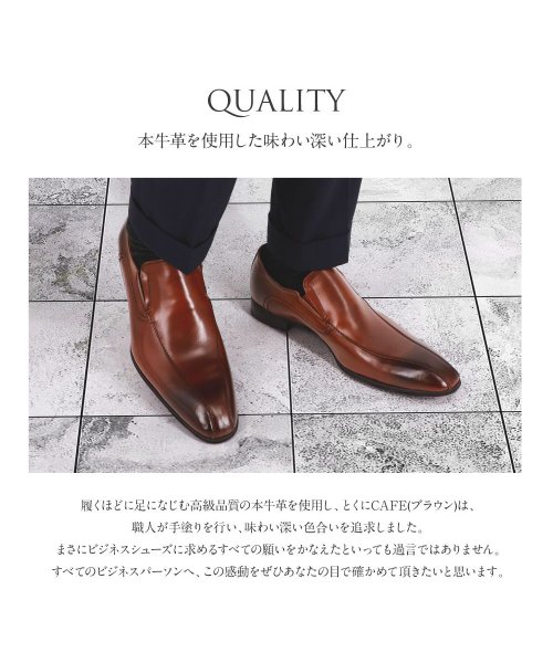 GUIONNET(GUIONNET)/GUIONNET ビジネスシューズ メンズ 革靴 日本製 本革 牛革 メンズビジネスシューズ モカシン スウェード 大きいサイズ ロングノーズ 紳士靴 レザー /img02