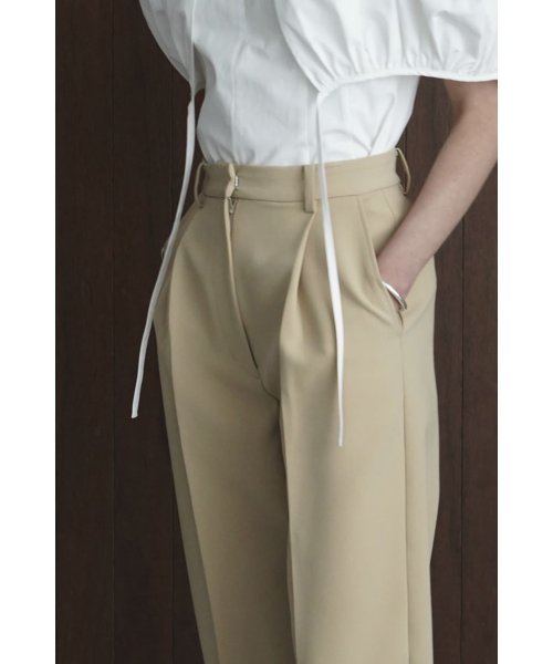 CLANE(クラネ)/ROUNDED LINE TUCK PANTS/img19