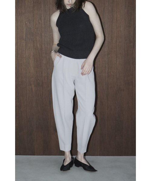 CLANE(クラネ)/ROUNDED LINE TUCK PANTS/img20