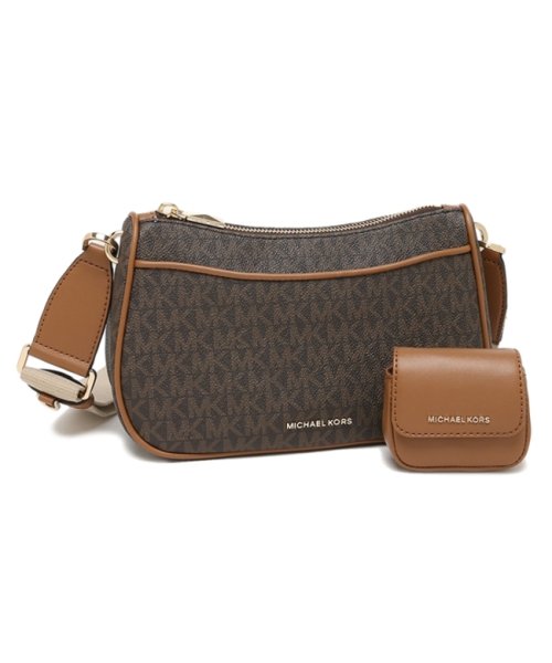 MICHAEL KORS(マイケルコース)/マイケルコース ショルダーバッグ モノグラム AIRPODSケース ブラウン レディース MICHAEL KORS 32S3GJ6C8B 252/img01