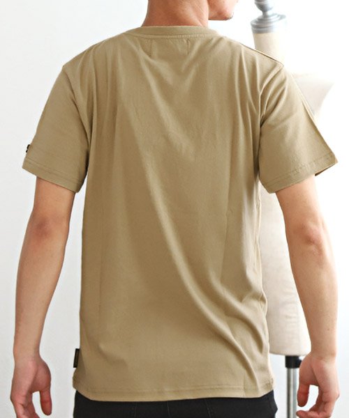 LUXSTYLE(ラグスタイル)/STARTER BLACK LABEL(スターターブラックレーベル)ベアグラフィック刺繍Tシャツ/Tシャツ メンズ 半袖 刺繍 ベア ロゴ クマ/img01
