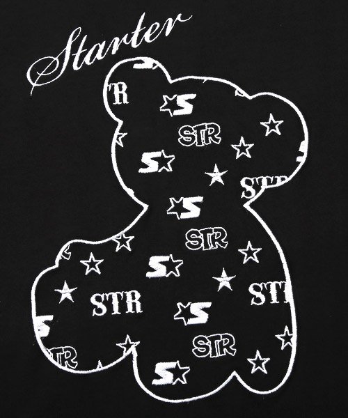LUXSTYLE(ラグスタイル)/STARTER BLACK LABEL(スターターブラックレーベル)ベアグラフィック刺繍Tシャツ/Tシャツ メンズ 半袖 刺繍 ベア ロゴ クマ/img15