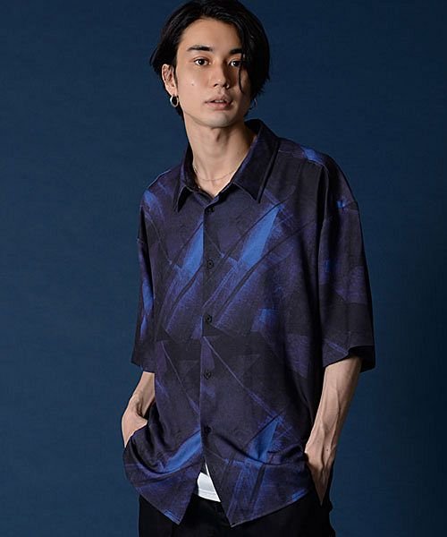 SB Select(エスビーセレクト)/CIAO 総柄半袖とろみシャツ カジュアルシャツ/img07