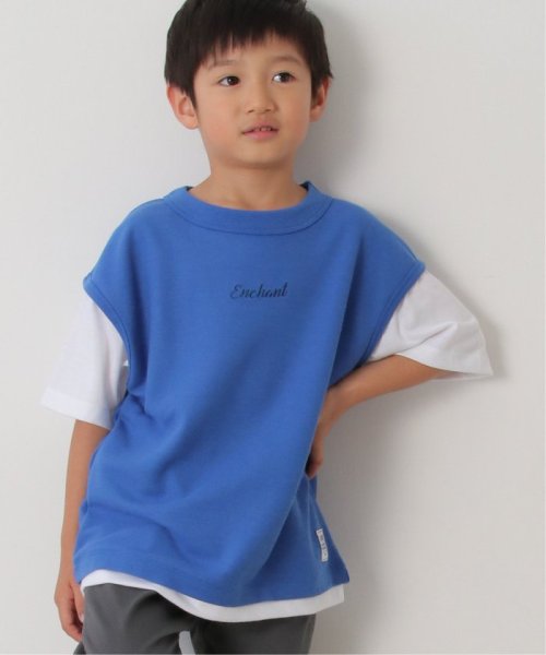 ikka kids(イッカ　キッズ)/鹿の子フェイクベストロゴT（120〜160cm）/img11