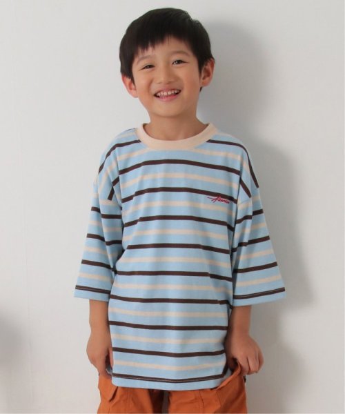 ikka kids(イッカ　キッズ)/6分袖ボーダーゆるTシャツ（120〜160cm）/img09