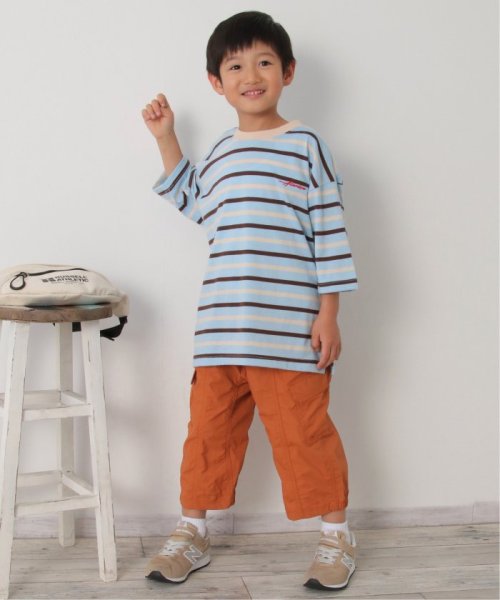 ikka kids(イッカ　キッズ)/6分袖ボーダーゆるTシャツ（120〜160cm）/img10