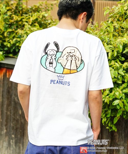 OUTDOOR PRODUCTS(アウトドアプロダクツ)/【OUTDOORPRODUCTS】PEANUTS ピーナッツ スヌーピー プリント 刺繍 T オーバーサイズ/img22