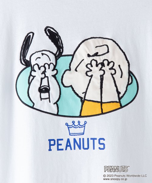 OUTDOOR PRODUCTS(アウトドアプロダクツ)/【OUTDOORPRODUCTS】PEANUTS ピーナッツ スヌーピー プリント 刺繍 T オーバーサイズ/img45