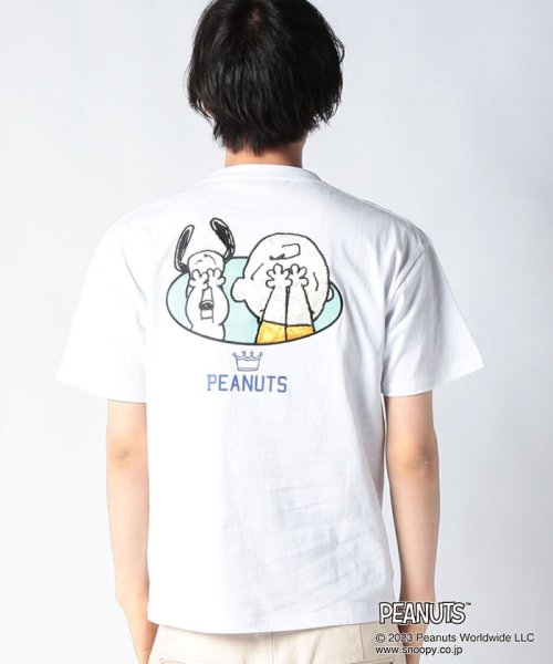 OUTDOOR PRODUCTS(アウトドアプロダクツ)/【OUTDOORPRODUCTS】PEANUTS ピーナッツ スヌーピー プリント 刺繍 T オーバーサイズ/img54