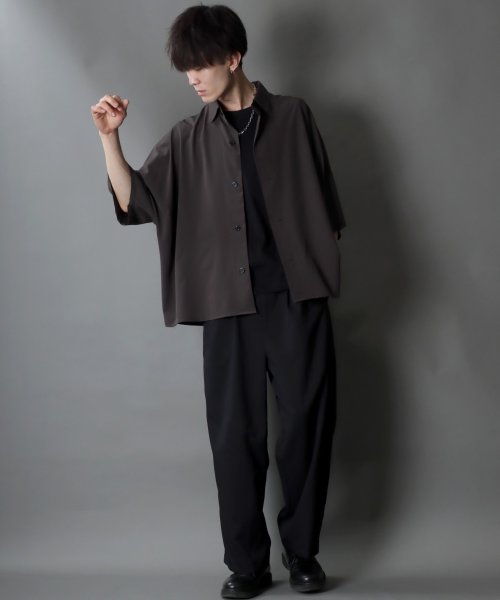 SITRY(SITRY)/【SITRY】Oversize Drop shoulder Dolman Sleeve shirt/オーバーサイズ ドロップショルダー ドルマンスリーブ 半袖シ/img13