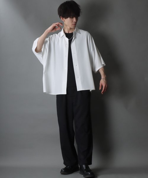 SITRY(SITRY)/【SITRY】Oversize Drop shoulder Dolman Sleeve shirt/オーバーサイズ ドロップショルダー ドルマンスリーブ 半袖シ/img15