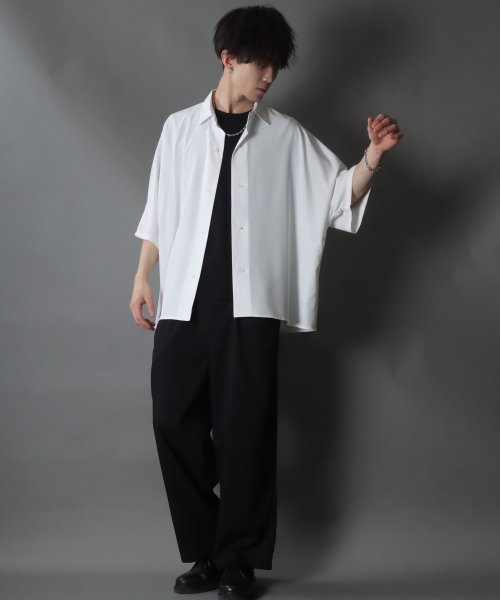 SITRY(SITRY)/【SITRY】Oversize Drop shoulder Dolman Sleeve shirt/オーバーサイズ ドロップショルダー ドルマンスリーブ 半袖シ/img16