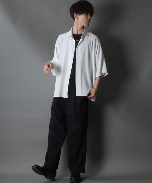 SITRY(SITRY)/【SITRY】Oversize Drop shoulder Dolman Sleeve shirt/オーバーサイズ ドロップショルダー ドルマンスリーブ 半袖シ/img17