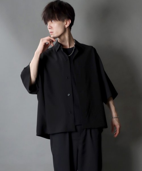 SITRY(SITRY)/【SITRY】Oversize Drop shoulder Dolman Sleeve shirt/オーバーサイズ ドロップショルダー ドルマンスリーブ 半袖シ/img22