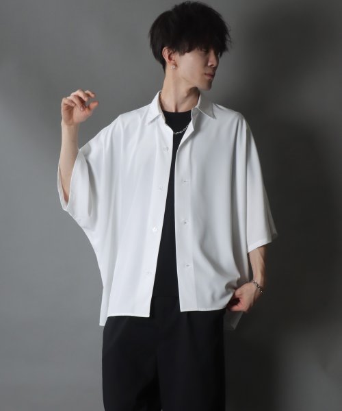 SITRY(SITRY)/【SITRY】Oversize Drop shoulder Dolman Sleeve shirt/オーバーサイズ ドロップショルダー ドルマンスリーブ 半袖シ/img27