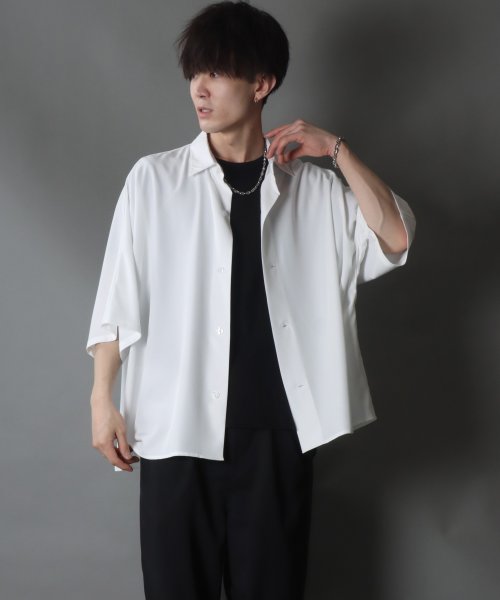 SITRY(SITRY)/【SITRY】Oversize Drop shoulder Dolman Sleeve shirt/オーバーサイズ ドロップショルダー ドルマンスリーブ 半袖シ/img28