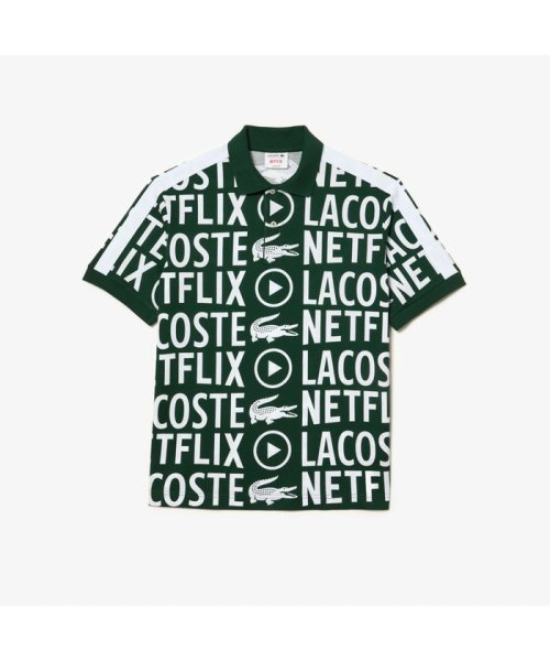 LACOSTE Mens(ラコステ　メンズ)/『Lacoste x Netflix』 オーバーサイズ総柄ポロシャツ/img03