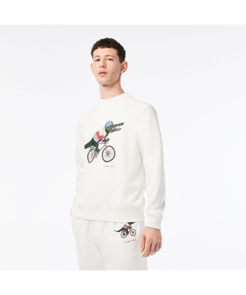 LACOSTE Mens(ラコステ　メンズ)/『Lacoste x Netflix』 アレンジワニロゴクルーネックスウェット/img01