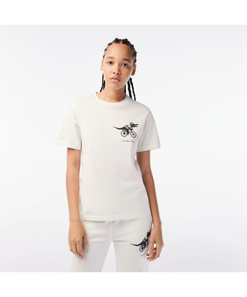 LACOSTE(ラコステ)/『Lacoste x Netflix』 アレンジワニロゴレディースTシャツ/img01