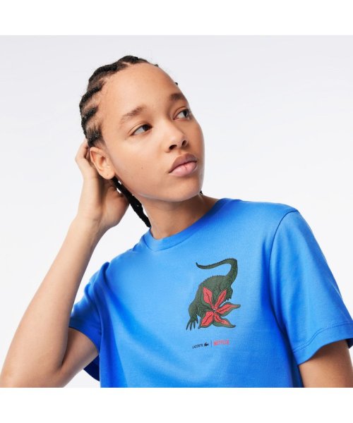 LACOSTE(ラコステ)/『Lacoste x Netflix』 アレンジワニロゴレディースTシャツ/img12