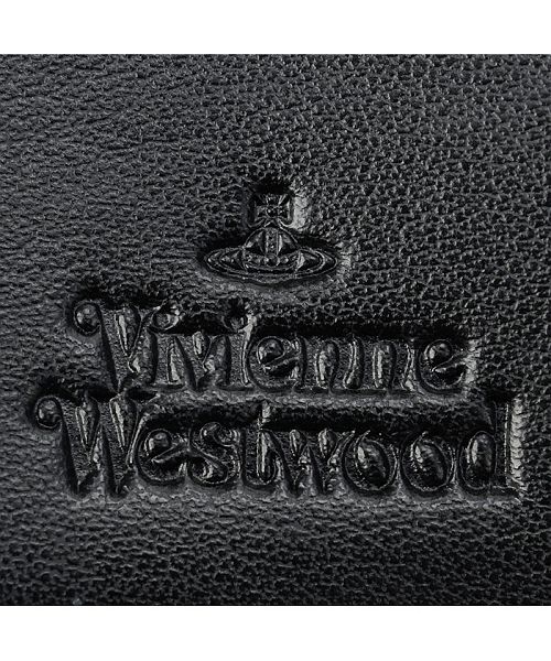メーカー包装済】 ヴィヴィアン ウエストウッド 3つ折り財布 ブラック