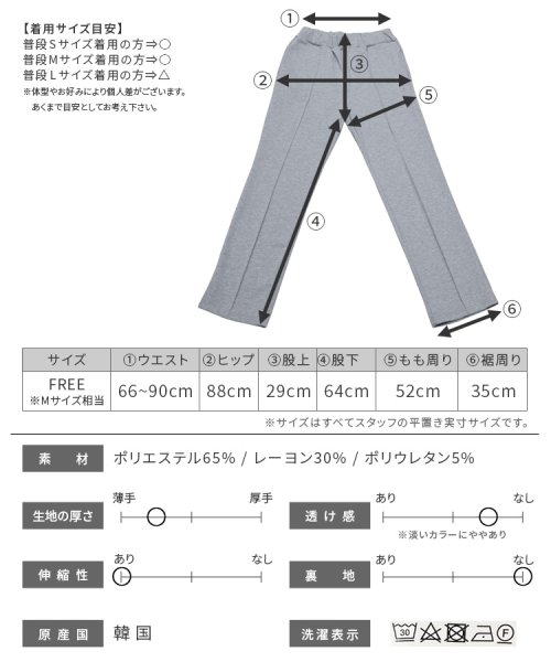 reca(レカ)/ピンタックイージーテーパードパンツ(R23150－k)/img23