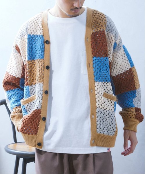 JOURNAL STANDARD relume Men's(ジャーナルスタンダード　レリューム　メンズ)/CALIFORNIA クロシェアミ ニットカーディガン "PATCHWORK"/img15