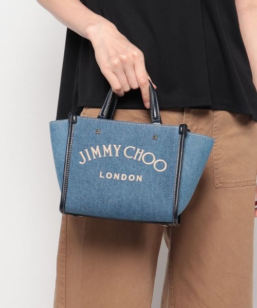 JIMMY CHOO(ジミーチュウ)/【JIMMY CHOO】ジミーチュウ ウォッシュデニム・ロゴ入りトートバッグ  VARENNETOTEBAG S AKZ/img06