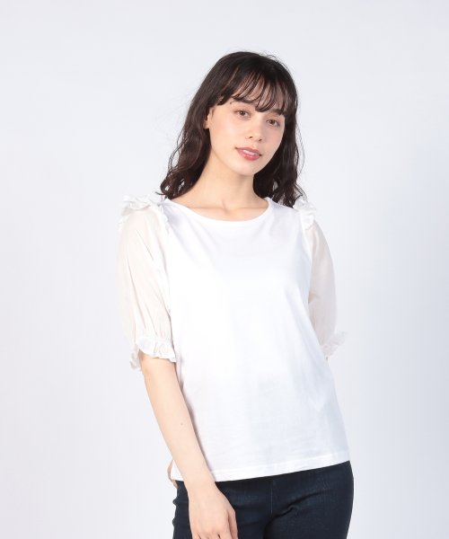 To b. by agnes b. OUTLET(トゥー　ビー　バイ　アニエスベー　アウトレット)/【Outlet】WU62 TS フェアリースリーブTシャツ/img01