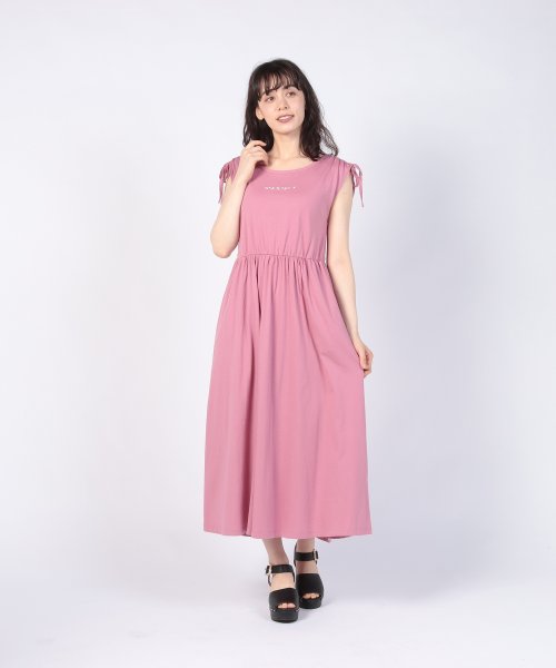 To b. by agnes b. OUTLET(トゥー　ビー　バイ　アニエスベー　アウトレット)/【Outlet】 WU61 ROBE ショルダーリボンワンピース/img01