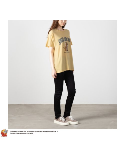 MAC HOUSE(women)(マックハウス（レディース）)/[大きいサイズ] Tom and Jerry ボックスシルエット半袖Tシャツ クイーンサイズ 3285－3879/img04