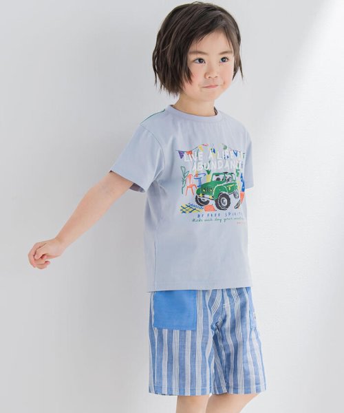 BeBe Petits Pois Vert(ベベ プチ ポワ ヴェール)/チェックorストライプ柄違いハーフパンツ(95~150cm)/img05