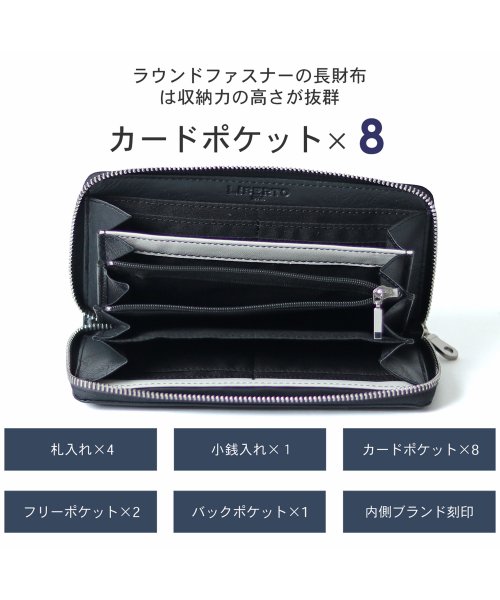 MARUKAWA(マルカワ)/【LiBERTO EDWIN】リベルト エドウィン デニム/フェイクレザー 切替え 長財布/ PU ロングウォレット メンズ さいふ サイフ/img05