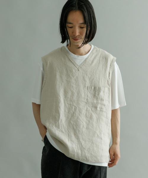 URBAN RESEARCH(アーバンリサーチ)/Linen Vneck Vest/img02