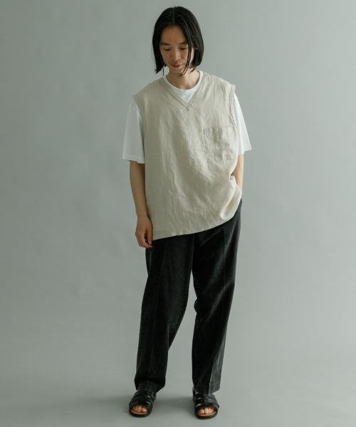 URBAN RESEARCH(アーバンリサーチ)/Linen Vneck Vest/img03