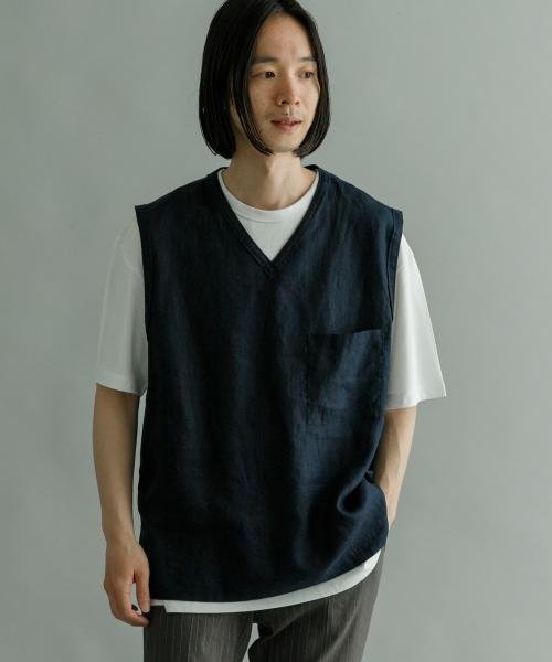 URBAN RESEARCH(アーバンリサーチ)/Linen Vneck Vest/img09