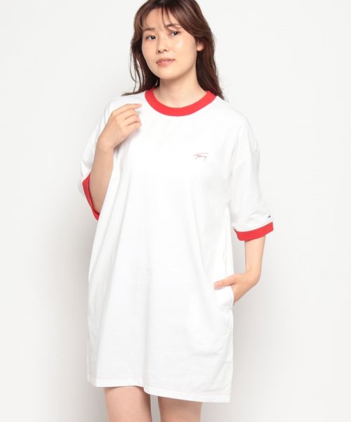 TOMMY JEANS(トミージーンズ)/ロゴリンガーTシャツワンピース/img11