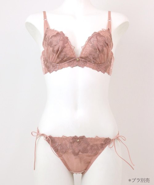 fran de lingerie(フランデランジェリー)/シックな華ありランジェリー紐＋バックレースでWかわいい 「シャイニーフルール」 脇紐ショーツ/img07