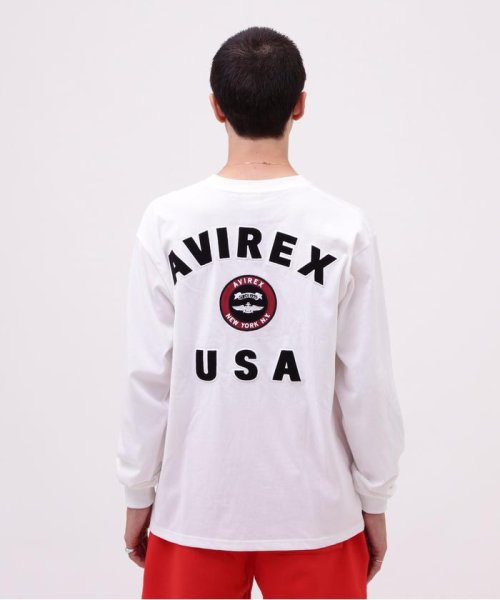 AVIREX(AVIREX)/VARSITY LOGO L/S T－SHIRT / バーシティ ロゴ 長袖Tシャツ/ AVIRE/img08